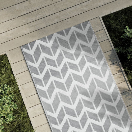 Tapete de exterior 80x250 cm ARAKIL PP cinzento
