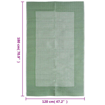 Tapete de exterior 120x180 cm ARAKIL PP verde