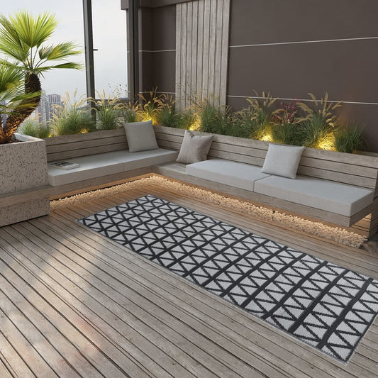Tapete de exterior 80x250 cm ARAKIL PP preto