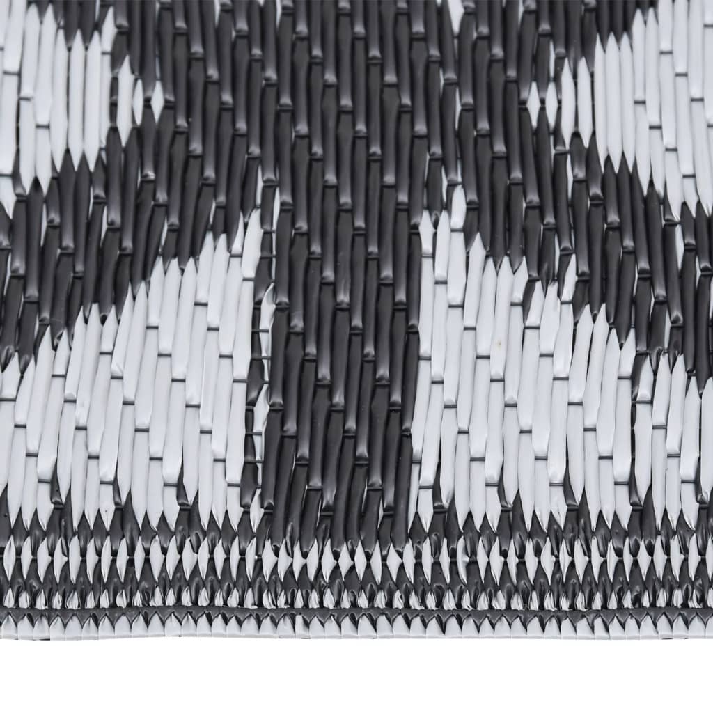 Tapete de exterior 140x200 cm ARAKIL PP preto