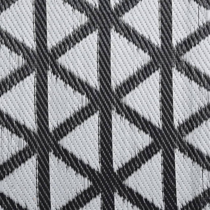 Tapete de exterior 140x200 cm ARAKIL PP preto