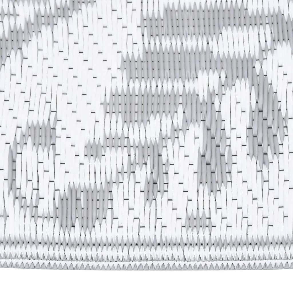 Tapete de exterior 140x200 cm ARAKIL PP cinzento-claro