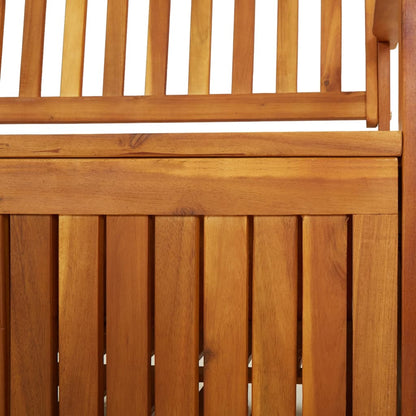 Banco de arrumação 170 cm madeira de acácia maciça