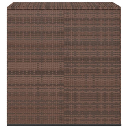 Caixa para almofadões de jardim 100x49x103,5cm vime PE castanho