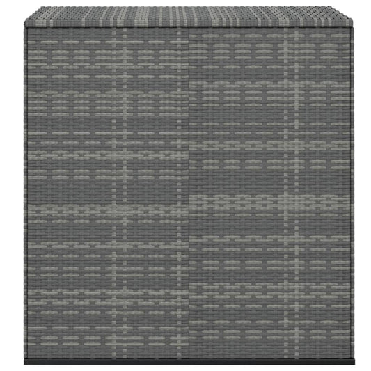 Caixa para almofadões de jardim 100x49x103,5cm vime PE cinzento