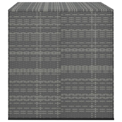 Caixa para almofadões de jardim 100x97,5x104cm vime PE cinzento