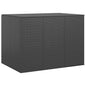 Caixa para almofadões de jardim 145x100x103 cm vime PE preto