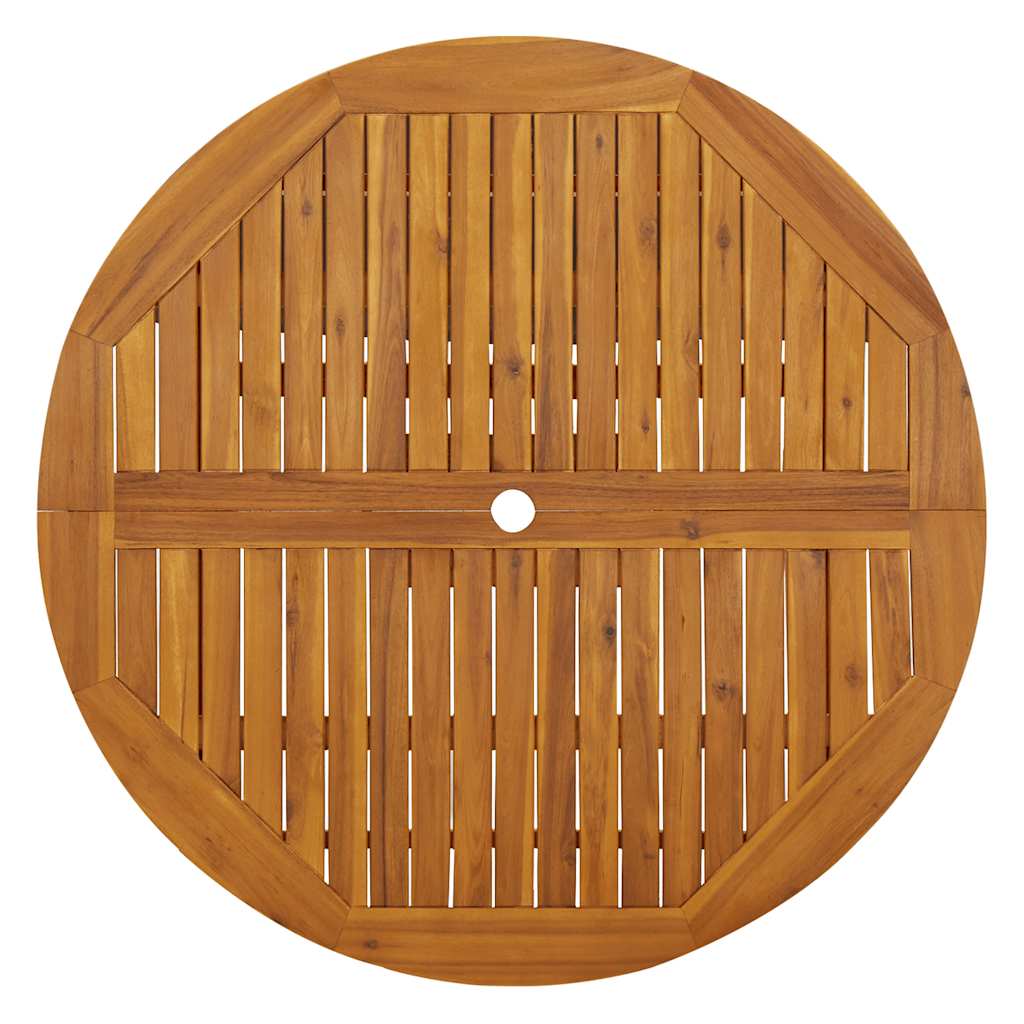Mesa de jardim dobrável 110 cm madeira de acácia maciça