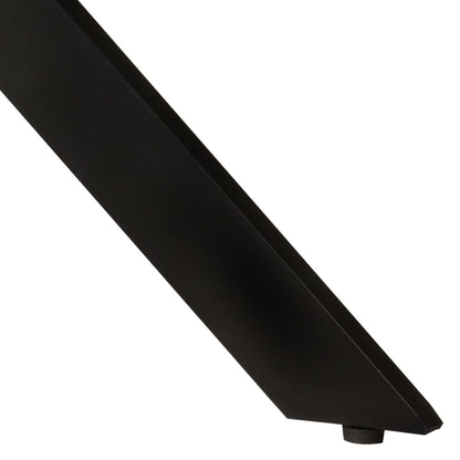 Mesa de jantar Ø110x78 cm madeira recuperada maciça e aço