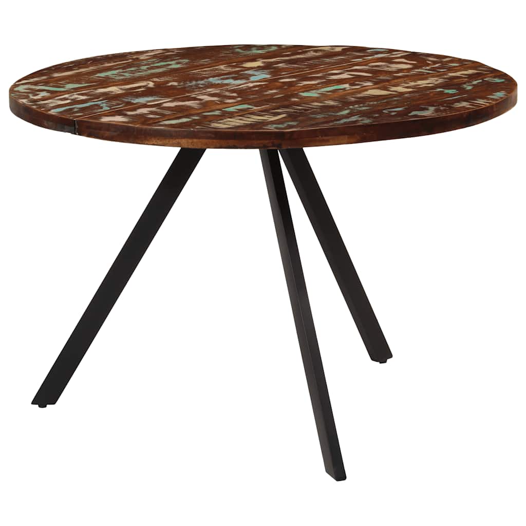 Mesa de jantar 110x75 cm madeira recuperada maciça