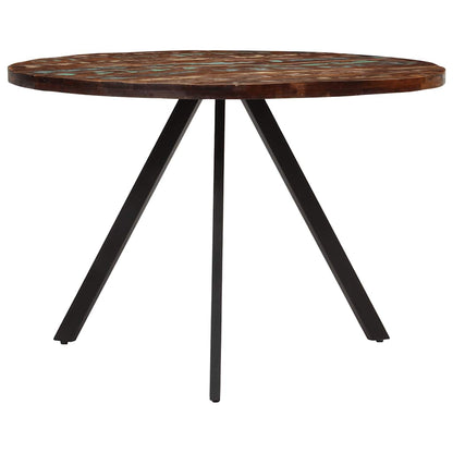 Mesa de jantar 110x75 cm madeira recuperada maciça