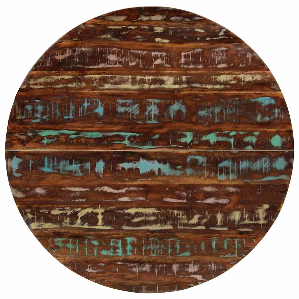 Mesa de jantar 110x75 cm madeira recuperada maciça