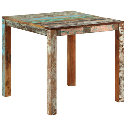 Mesa de jantar 82x80x76 cm madeira recuperada maciça