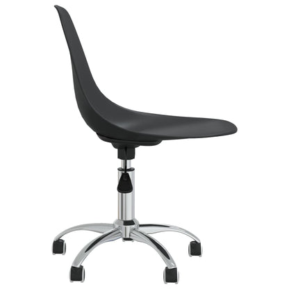 Cadeiras de jantar giratórias 2 pcs PP cinzento-claro