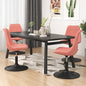Cadeiras de jantar giratórias 4 pcs veludo rosa