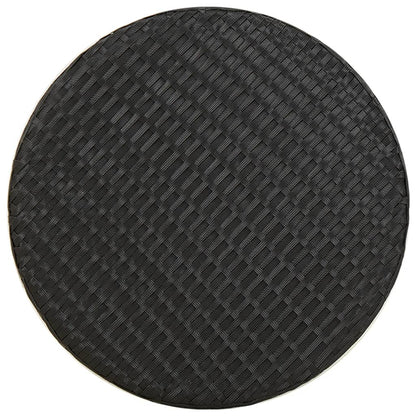 Mesa de centro 45 cm vime PE preto