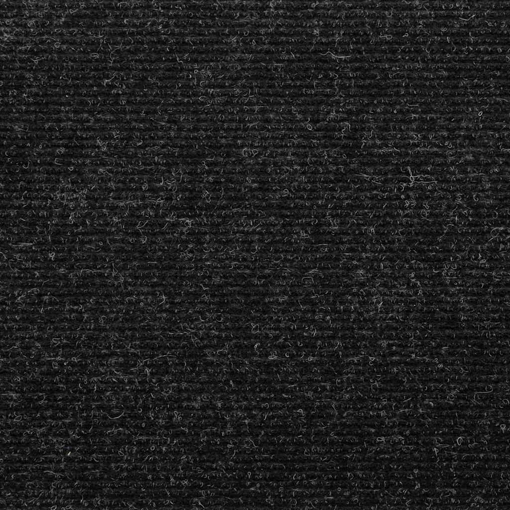 Tapetes de escada adesivos 15 pcs 56x17x3 cm antracite