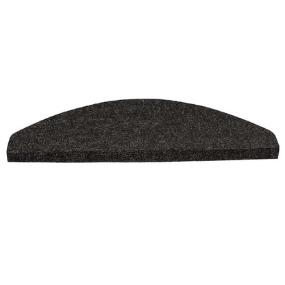 Tapetes de escada adesivos 15 pcs56x17x3 cm preto