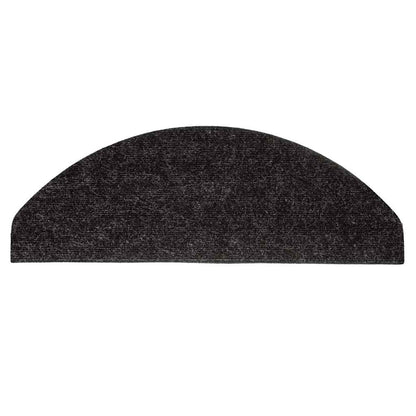 Tapetes de escada adesivos 15 pcs56x17x3 cm preto