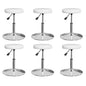 Cadeiras de jantar 6 pcs couro artificial branco