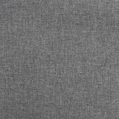 Cadeiras de jantar giratórias 6 pcs tecido cinzento-claro