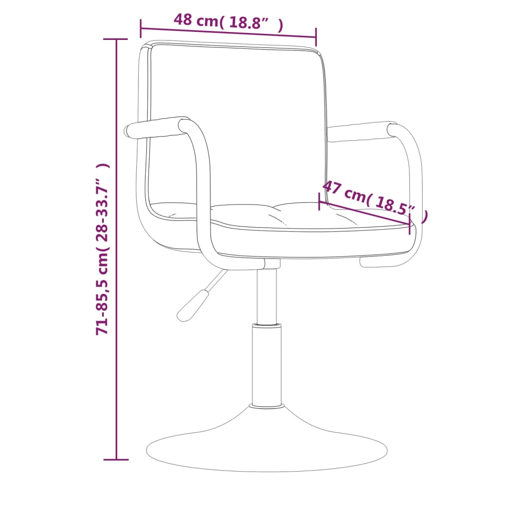 Cadeiras de jantar giratórias 4 pcs veludo cinzento-escuro