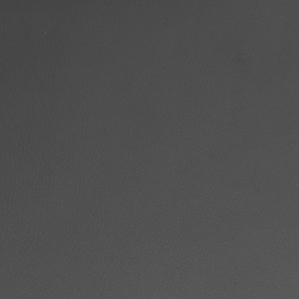 Cadeira de jantar giratória couro artificial cinzento