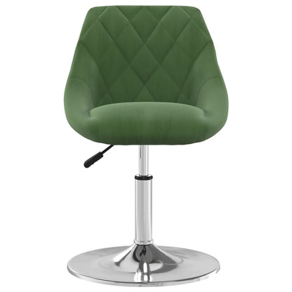 Cadeiras de jantar giratórias 4 pcs veludo verde-escuro