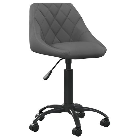 Cadeira de escritório veludo cinzento-escuro
