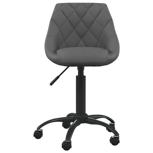 Cadeira de escritório veludo cinzento-escuro