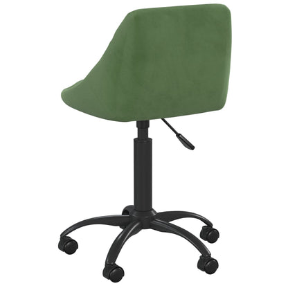 Cadeira de escritório veludo verde-escuro