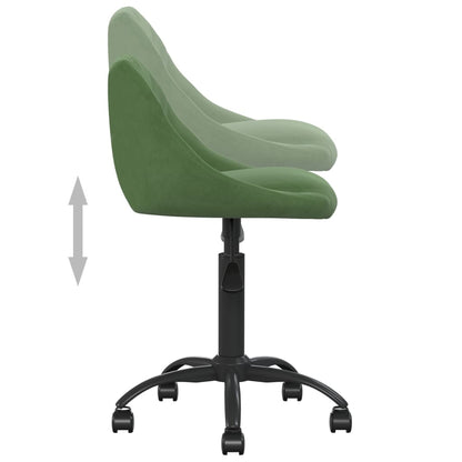 Cadeira de escritório veludo verde-escuro
