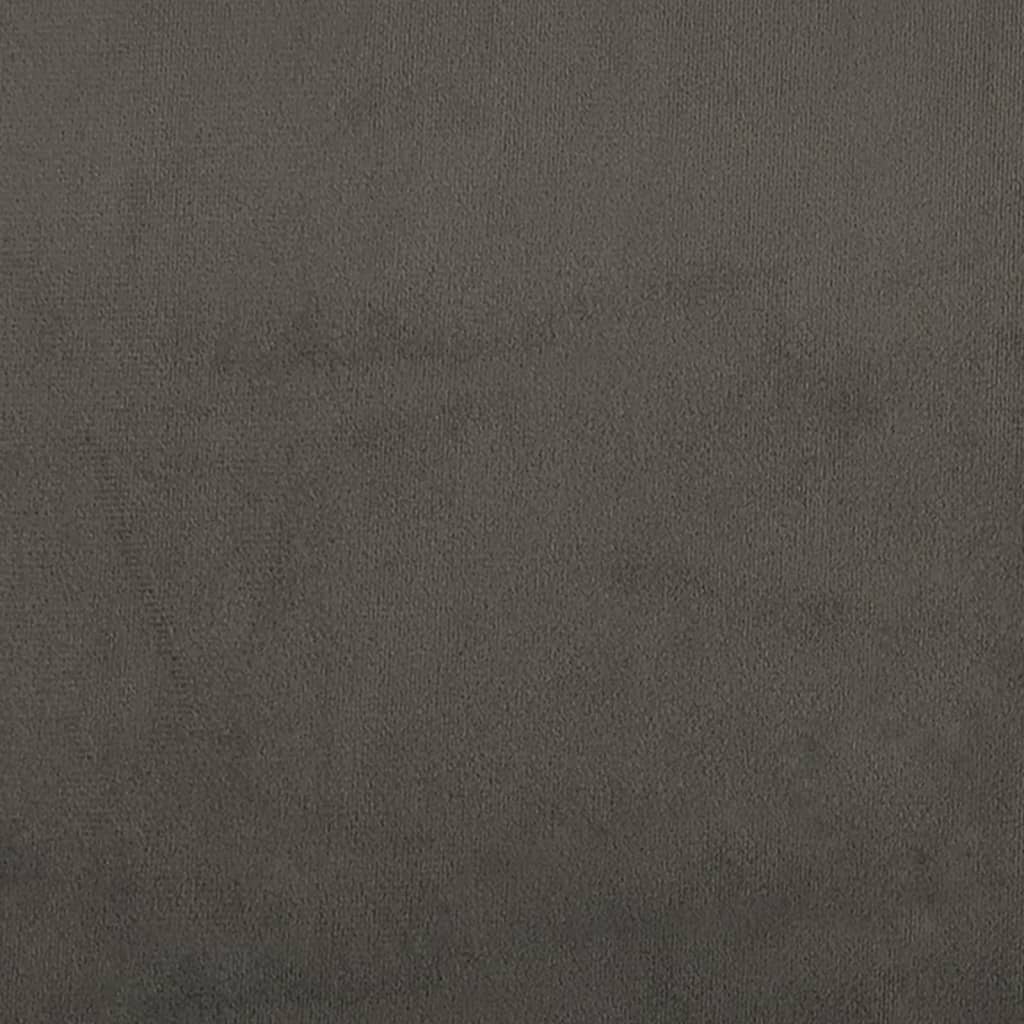 Cadeiras de jantar giratórias 4 pcs veludo cinzento-escuro