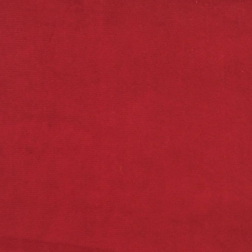 Cadeiras de jantar giratórias 6 pcs veludo vermelho tinto