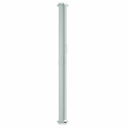 Toldo lateral retrátil para pátio 117x600 cm cinzento