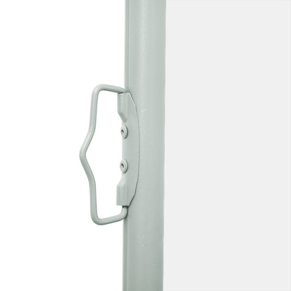 Toldo lateral retrátil para pátio 140x600 cm cor creme