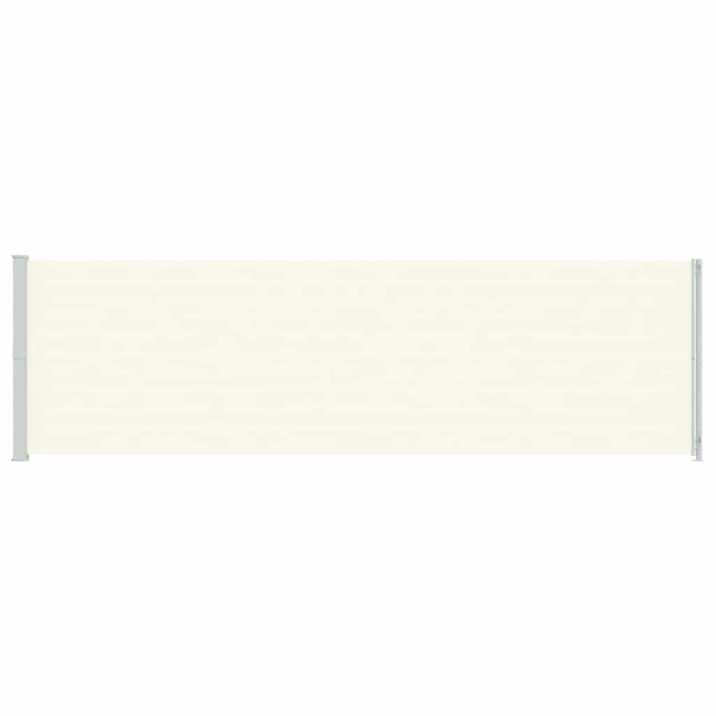 Toldo lateral retrátil de pátio 180x600 cm cor creme