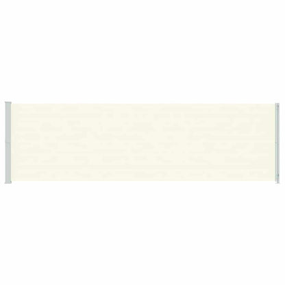 Toldo lateral retrátil de pátio 180x600 cm cor creme