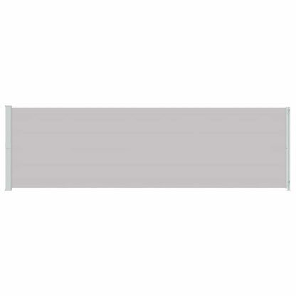 Toldo lateral retrátil de pátio 180x600 cm cinzento