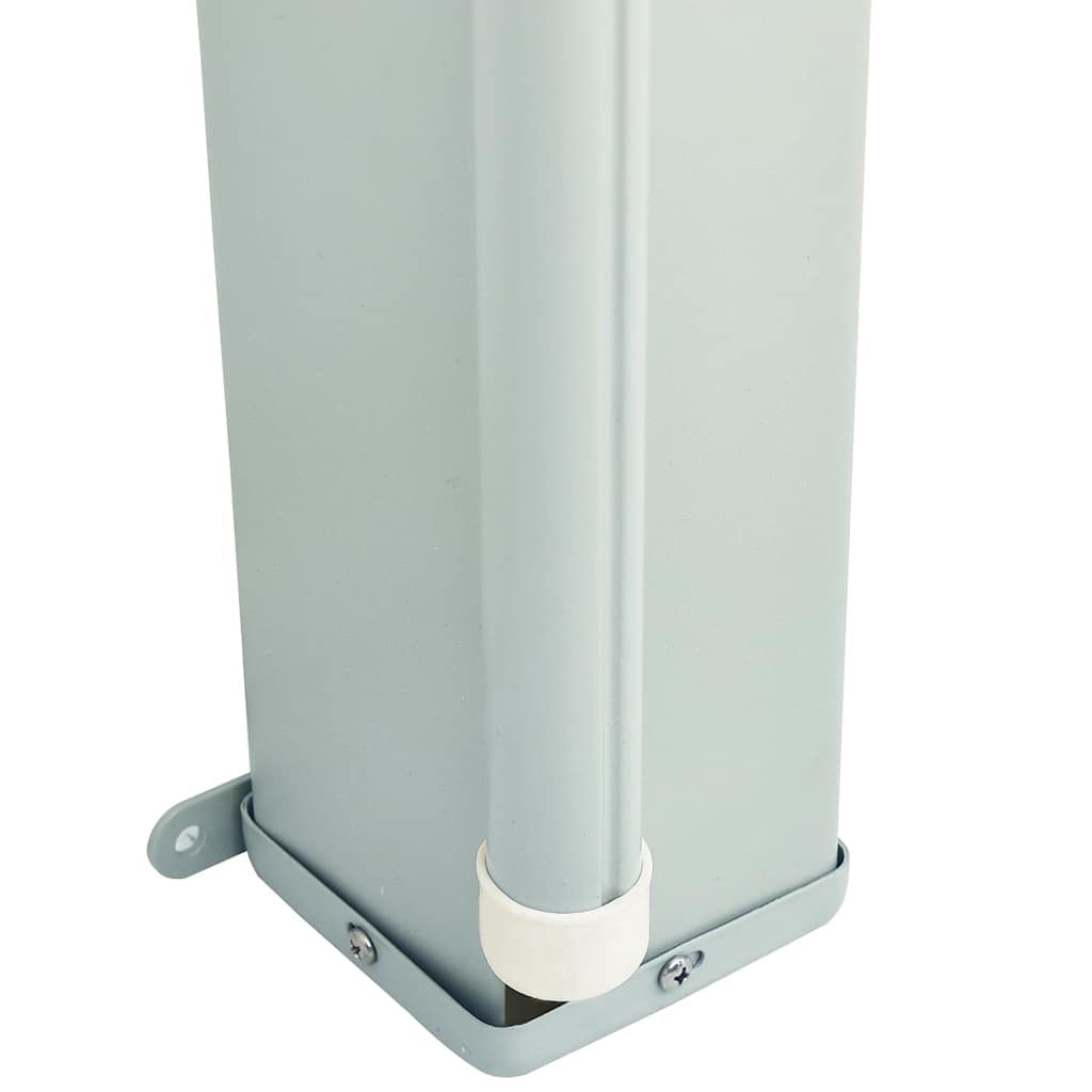 Toldo lateral retrátil de pátio 180x600 cm castanho