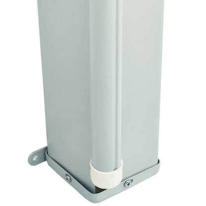 Toldo lateral retrátil de pátio 180x600 cm castanho