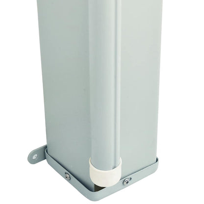 Toldo lateral retrátil para pátio 200x600 cm preto