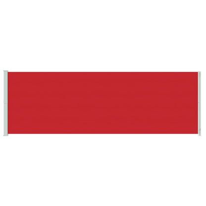 Toldo lateral retrátil para pátio 200x600 cm vermelho