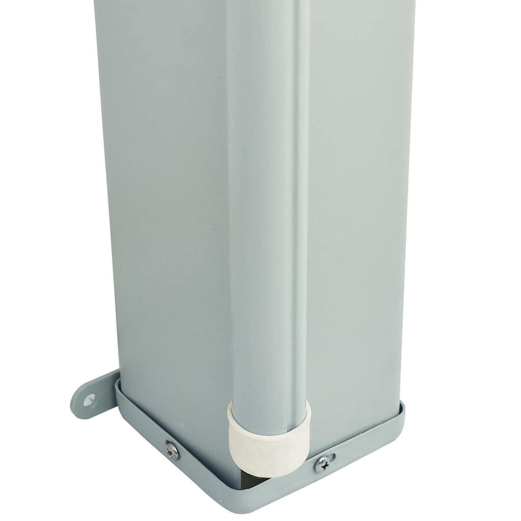 Toldo lateral retrátil para pátio 200x600 cm castanho