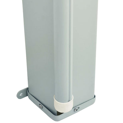 Toldo lateral retrátil para pátio 200x600 cm castanho