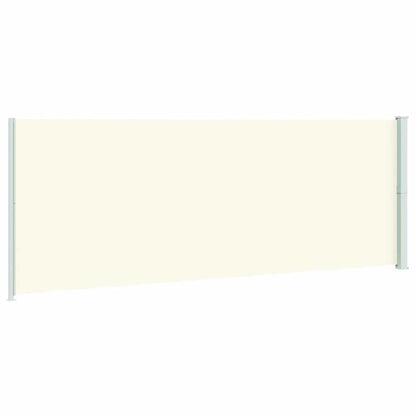 Toldo lateral retrátil para pátio 220x600 cm cor creme