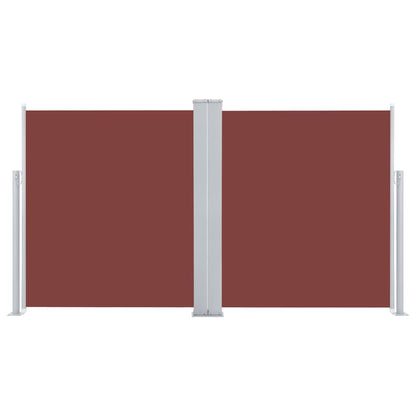 Toldo lateral retrátil 140x600 cm castanho