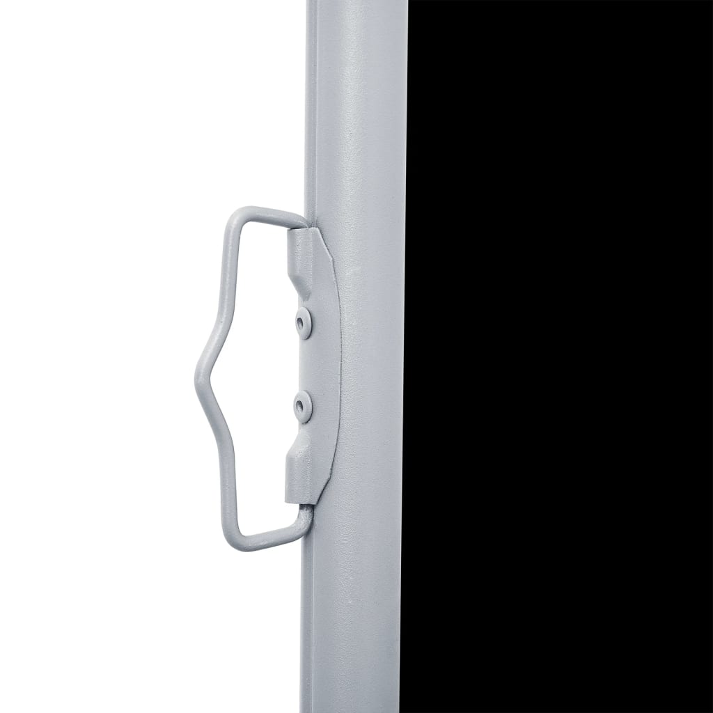 Toldo lateral retrátil 160x600 cm preto