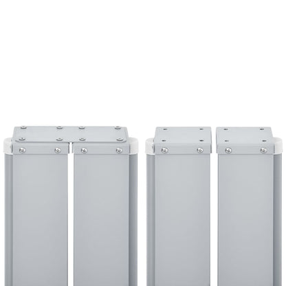 Toldo lateral retrátil 160x600 cm preto