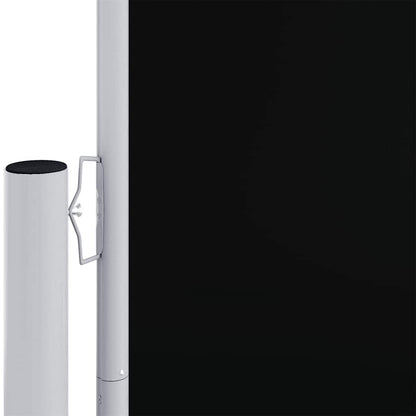 Toldo lateral retrátil 180x600 cm preto